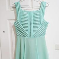 ราคา เดรสออกงาน สไตล์Armani สีเขียวมิ้นท์ (1247510976)