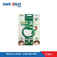 ราคา MINICARE DISPOSABLE MASK CHILD (สำหรับเด็ก) รุ่น MC-003 จำนวน 2 ชิ้นต่อซอง (5055204091)