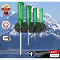 ราคา PB Swiss Tools ชุดไขควงปาก PZ-Pozidriv รุ่น PB 243 ปาก PZ เบอร์ 0/1/2/3 พร้อมที่แขวนผนัง ของแท้ 100% (3262930947)