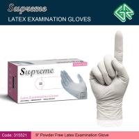 ราคา ถุงมือตรวจน้ํายาง Supreme ฟรีผง M5.2g 100 ชิ้น/กล่อง (29093553882)