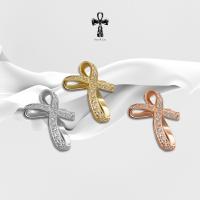 ราคา จี้กางเขนเงินแท้ S925 เพชรสวิต (CZ) เหลี่ยม H&A ชุบทองคำขาว / ชุบทองคำ 18K / ชุบโรสโกลด์ แฮนด์เมด TP014CZ Troy & Co. (27653541686)