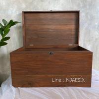 ราคา [ไม้สักเก่า] กล่องไม้สัก หีบไม้สัก หีบสมบัติ (11629256590)