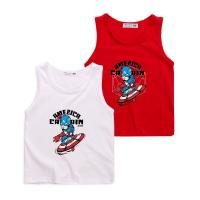 ราคา Captain America 8 สีแฟชั่นเด็กท็อปส์ผ้าฝ้ายแขนกุดเสื้อยืดกัปตันอเมริกาการ์ตูนเสื้อกั๊ก (6156362064)