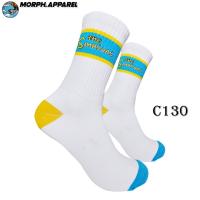ราคา Oldschool Socks - White Simpson Skate Socks - Morph.Apparel - C130 (42069893415)