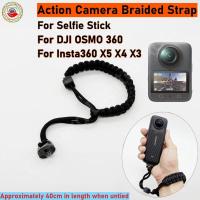 ราคา สําหรับ DJI OSMO 360 สายรัด/สําหรับ Gopro 13 สายรัดข้อมือ Anti-Lost สาน + สกรู 1/4 สําหรับ Insta360 X5 X4 X3 (41325300531)
