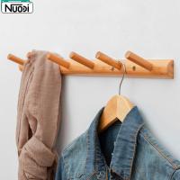 ราคา Nuodi ตะขอแขวนไม้ ตะขอไม้ติดผนัง สไตล์มินิมอล ราวแขวน ราวตะขอ ตะขอติดผนัง ราวอเนกประสงค์ ติดผนัง ตะขอติดผนัง แขวนกระเป๋า (6892816285)