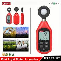 ราคา UNI-T UT383 UT383BT เครื่องวัดแสงขนาดเล็ก Digital Professional Luxometer 199900เครื่องวัดภาพ Lux 18500FC (46003789125)