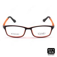ราคา กรอบแว่นตา เกาหลี CU2 Fit Flex 18041 TR90 สีดำ-ส้ม (7388048411)