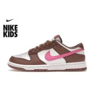 ราคา ♞Nike Dunk anti slip low top board shoes brown white powder TRD (44203967470)