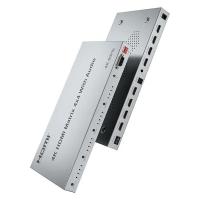 ราคา Xueqing 4K HDMI True Matrix Switch 4 in 4 ออก 4K 30Hz หรือ 60Hz HDMI Matrix Switcher Splitter Selector 4x4 พร้อมเอาต์พุตเสียง 3.5 มม. (49702975650)