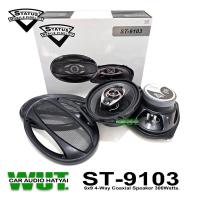 ราคา STATUS Speaker Coaxial ลำโพงรถยนต์ เสียงกลางแหลม 6x9นิ้ว แกนร่วม 4ทาง 300วัตต์ Status ST-9103 (25380634145)