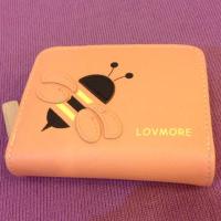 ราคา กระเป๋าสตางค์สีโอรส ลายผึ้งน้อย (8061695)