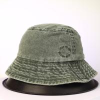 ราคา หมวกบัคเก็ต ZARA แท้ สีเขียวขี้ม้าฟอก (Washed Green) สไตล์วินเทจ ปัก Stay Great มือสอง (54306239851)