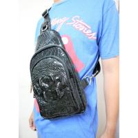 ราคา กระเป๋าสะพายคาดอก หนังจระเข้แท้ 100% ตัวสายสามารถปรับระดับได้ (สายเป็นหนังจระเข้ทั้งสาย) (5511217925)