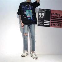 ราคา กางเกงยีนส์ขาเดฟ DC+ รุ่นขาดเข่าข้างเดียว ขาเต่อ+ตัดปลายขา เอว32 (3677494400)