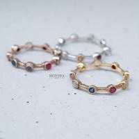 ราคา แหวนนพเก้า แหวนพลอยเสริมดวง แหวนเงินแท้ 925 ฝังพลอยแท้ by Montra Jewelry (12967619547)