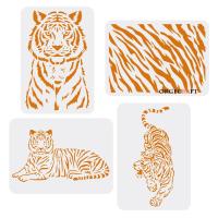 ราคา แผ่นแม่แบบฉลุลายเสือ ขนาด 29.7x21 ซม. ใช้ซ้ําได้ สําหรับวาดภาพระบายสี ผนัง พื้นไม้ DIY 4 ชิ้น 1 ชุด (18776007271)