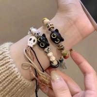 ราคา Basi ใหม่น่ารักแมวกะโหลกแมวถักเชือก สร้อยข้อมือ เครื่องประดับแฟชั่น สไตล์เกาหลี ส่งเร็ว⚡COD SL002 (43625778758)