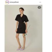 ราคา เดรสสีดำเว้าเอว เดรสคอปก เดราเว้าเอว victoryofficial (26135733916)