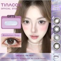 ราคา TINACON คอนแทคเลนส์ คอนแทคเลนส์รายวัน 1 คู่ DIA14.5/14.5 มม.คอนแทคเลนส์สีรายวัน บิ๊กอาย contact lens (28081655851)