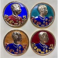 ราคา เหรียญ ร.5 วัดแหลมแค จ.ชลบุรี เนื้อเงินลงยา หลังนารายณ์ทรงครุฑ ปี36 ขนาด 3 ซม. (20135168183)