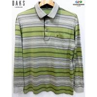 ราคา DAKS LONDON แท้ เสื้อยืดโปโลแขนยาวเขียวเทา (1974845413)