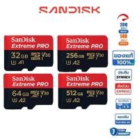 ราคา SanDisk Extreme Pro Micro SD Card 200MB/s 16/32/64/128/256/512GB Read Speed U3 A2 – Dash Cam Ultra HD Stable Recording (54657139761)