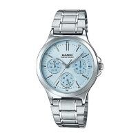 ราคา Casio Standard นาฬิกาข้อมือผู้หญิง สายสแตนเลส รุ่น LTP-V300,LTP-V300D,LTP-V300D-2A - สีเงิน (1806221317)