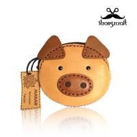 ราคา กระเป๋าใส่เหรียญหนังแท้ลวดลายสัตว์น่ารัก (ลายหมู) (368500329)