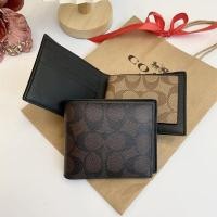 ราคา กระเป๋าตังชายมีไส้ พร้อมกล่อง COACH COMPACT ID WALLET (26450930973)