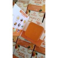 ราคา โปร !! 2 ก้อน : 195 บาท สบู่ล้างหน้า CAMU C คามู คามู วิตามินซี เปลือกส้ม ว่านหางจรเข้ โปรตีนหอยทาก (42364331216)