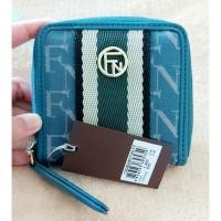 ราคา กระเป๋าสตางค์ใบสั้นซิปรอบสีเขียว FLYNOW แท้ % (ของใหม่ป้ายห้อย) (14308080424)