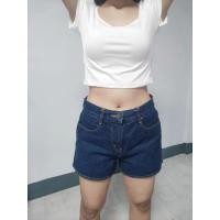 ราคา กางเกงยีนส์ขาสั้น สียีนส์เข้ม แบรนด์ TAN JEANS มือ2แม่ค้า (21815875687)