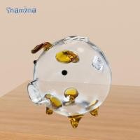 ราคา [แชมจินอา] หมูแก้วกระปุกออมสินขวดขนาดเล็กขวดเก็บแปลกใหม่เงินประหยัดธนาคารเงิน (44907035702)