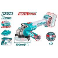 ราคา TOTAL เครื่องเจียรแบตเตอรี่ไร้สาย20V (แบตเตอรี่+ที่ชาร์จ) รุ่น TAGLI261021 (43564565216)