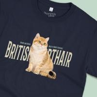 ราคา เสื้อยืดสกรีนลายแมว British Shorthair บริติช ช็อตแฮร์ (Golden) [Classic Cotton 100% by Oversized Club] (29380913041)