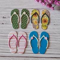 ราคา รองเท้าแตะ ตกแต่งงาน​ DIY​ สมุดโน้ต​ scrapbook​ การ์ด​อวยพร​ ฯลฯ​ จำนวน​ 4​ คู่ (42822992847)