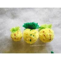 ราคา ปอมปอมสับปะรด ปอมปอมตกแต่งกระเป๋า ปอมปอม ราคาต่อชิ้น (3935048285)