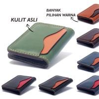 ราคา HIJAU PHWL704 กระเป๋าสตางค์หนังแท้ผสมสีแทนสีเขียวทูโทน (24682196748)