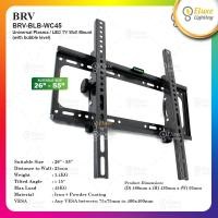 ราคา BRV BLB-WC45 26"-55" UNIVERSAL PLASMA/LED TV WALL MOUNT BRACKET WITH BUBBLE LEVEL (55053551795)