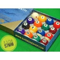 ราคา ลูกพูล (ขนาด 2 1/4") ขนาด 57 mm. **สำหรับโต๊ะพูล** ลูกพู ลูกpool (6120038166)