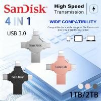 ราคา SanD/isk 2TB 4-in-1 USB 3.0 1TB/2TB Type-Cแฟลชไดรฟ์สําหรับISแท็บเล็ตAndroidสมาร์ทโฟนPC 3.0 USB 4 in 1 2TB OTGความเร็วสูง3.0 USB 4 in 1 2TB OTGแฟลชไดรฟ์OTG กันน้ํา สําหรับ ปริญญาเอก (26111126991)