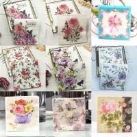 ราคา 14 รูปแบบ20 ชิ้น/ล็อต 33 ซม.x33 ซม.พิมพ์ Feature Rose ดอกไม้และพืชกระดาษเช็ดปาก (17594447607)