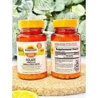 ราคา โฟลิค Sundown Naturals, Folate, 666 mcg DFE, (400mcg folic acid) 350เม็ด นำเข้าอเมริกา (14679321008)