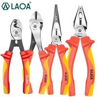 ราคา LAOA 1000V Insulated Wire Cutter Pliers Electrical Nipper Pliers VDE Cable Strippers Saving Insulated Rubber Coated Han (24639129278)