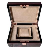 ราคา ❁✖⊕กล่องใส่นาฬิกากำมะหยี่สีเปียโนระดับไฮเอนด์เครื่องประดับหรูหรากล่องเก็บนาฬิกากลไกพร้อมล็อคไม้แบบกำหนดเอง (22773093839)