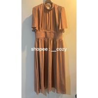 ราคา Firrr (2nd) : XL ชุดออกงาน ราตรียาว เดรสสาวอวบ สีน้ำตาล (48352602666)
