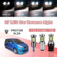 ราคา [PROTON Alza 1PCS 27LED หลอดไฟถอยหลังรถยนต์ Non Flash & Flash T15 T20/7440 1156 (Striobe 3 ครั้ง + คงที่) (29163344211)