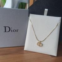 ราคา สร้อยคอ Dior ของแท้ มือ2 สีทอง จี้CD สภาพสวย เพชรครบ (52755174170)