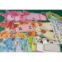 ราคา สื่อการสอน ภาษาไทย ไม้บรรทัดฝึกอ่านประสมสระพยัญชนะไทย 28 สระ พยัญชนะ คละ 10 ชิ้น (8123324261)